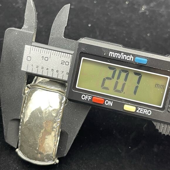 Didae Israel Sterling Silver 925 Wide 20mm Panel Link Bracelet 6.75-7" - Picture 7 of 10